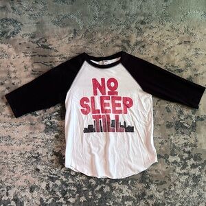 No Sleep Till Graphic Raglan Tee